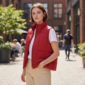 Lauren Dry Goods Supply Co Ralph Lauren Red Fishing/Hunting Puffer Vest New L